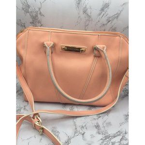 Versace Pink Faux Leather Medium Sized Purse